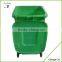 Wheels attached plastic rubbish bin
