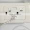 best quality smart app female unique design Canada standard Double USB socket power outlet charger receptacle with 5V 3A output