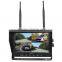 Mirror Normal NTSC PAL Adjustable Waterproof Infrared Quad Split Screen Portable Car Rearview Wireless Cameras with Recording