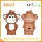 2016 New Custom PVC 3D cartoon power bank 12 chinese zodiac animals portable mobile power bank on China market