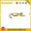 High quality Colorful Glitter Golden plated 3.5mm aux cable car audio cable for android phone micro usb to 3.5mm audio cable