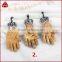 Wholesale Nepal handmake red aventurine carved buddha hand pendants, tibetan style buddha's-hand pendants