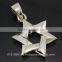 Plain Sterling Silver Star Of David Pendant, pn64