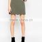 Army green lady wave skirt design dress summer apparel clothes maker