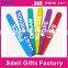custom silicone slap wrap bracelet for schools promotional gifts