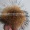 RFB003 Fashion raccoon fur balls New style winter animal fur pompoms for hat and shoes