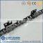 A series short pitch 12.7mm 304 stainless steel roller chain 40SS with WSK2 Attachments