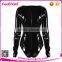 Factory price black sexy leather lingerie for women