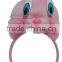 cute kids headwear with animal toys/custom plush headwear