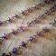 100cm Round Faceted Purple Bead Necklace Chain 8mm Glass Bead Antique Bronze Chain Jewelry Making Supplies