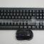 Factory price 2.4g black wireless mouse and keyboard combo