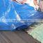 blue tarpaulin high density polyethylene leno woven fabric double gblue custom size all purpose truck/boat outdoor cover china