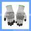 HPPE Fiber Dotted Glove With Nitrile Tips Level 3 Cut Resistant PU Finger Gloves