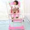 EN14988 approved space saving easy folding plastic high chair for baby kids feeding