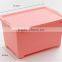 PP heavy duty storage basket/laundry storage basket with lid