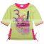 (K2661) 2015 summer Nova wholesale baby clothes sweet new design girl t shirt cotton top hot sale kids t shirts child clothes