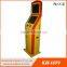 Cash machine bank card reader and coin acceptor payment kiosk