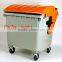 Large plastic dustbin with wheels