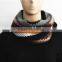 Stripe Pattern Knitted Acrylic Scarf