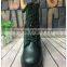 Black genuine leather military canvas leather jungle boots army boots