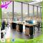 Straight 6 Person Partition Workstation Office Modular Workstation XFS-M3612