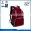 Melange polyester with front zipper pocket school backpack