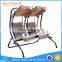 Outdoor two seater patio swing chair stand