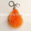 China Best Selling High Quality Custom Cute Fox Fur Charm Keychain