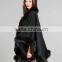 New Fashion Cape Brand Cashmere Shawl Hand Made Wholesale Cashmere And Fox Fur Trim Cape