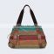 Colorful canvas shoulder bag woman tote bags cotton canvas handbag
