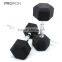 PROIRON 100 lb Rubber Hex Dumbbell Set, 5-60 lb with Rack