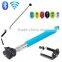 Extendable Self Portrait Selfie Handheld Stick Monopod with Smartphone Adjustable Phone Holder and Bluetooth Remote Shutter