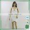 Simple design white spaghetti strap ladies dress china wholesale bandage dress
