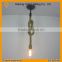Manufacturer's retro pendant lamp round pendant light hemp rope pendant light retro light bulb