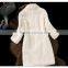 2016/2017 fashion formal fur coat with long size for women/special sheared design fur coat KZ160080