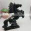 Obsidian horse sculpture animal carvings office ornaments