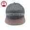 100% cotton 5 Panel Cap/ Plain adjustable 5 Panel Cap /leather brim snapback cap
