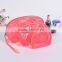 Pink lace clear pvc Cosmetic Bags (FLY-EL0114)