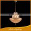 Modern Round 3 Layers Gold Crystal Chandelier Lamp with 6 Lights