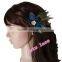 Popular party hair accessories, peacock Feathers hair clip/ hairpin