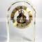 Crystal desk clock