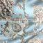 High quality fabric with high density satin 3D embossed jacquard fabrics with wide width