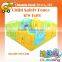 Child safety decorative indoor plastic fence portable fence for child indoor