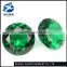 Alibaba Gold Supplier green round cut synthetic large glass loose glass stone
