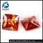 Square princess cut orange CZ Cubic Zirconia gemstones