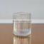 Stocked glass candle jar with 400ml