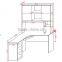 E1 MDF/PB Computer Table With Bookcase For Children
