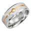 Impressive 316L Stainless Steel Mens Ring Band Silver Gold Fashion Brand Rings Jewelry