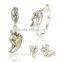 Luxury Silver Jewelry Set Wholesale Sterling Silver Cz Stud Earrings 925 Thailand Silver Earring Fashion Letter Pendant Jewelry
