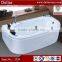 new design air bubble oval free standing resin bathtub for sale
